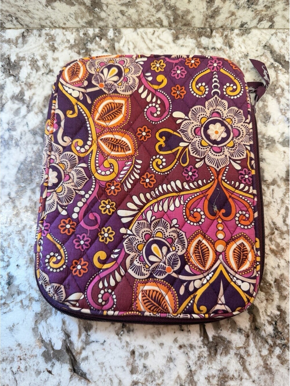 NEW Vera Bradley Tablet Cover Case Quilted Ipad Sleeve 8.5"×6.5" Safari Sunset